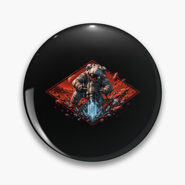 Item preview, Mars Ice Miner Astronaut Sci-Fi Graphic designed and sold by Fenay Designs.