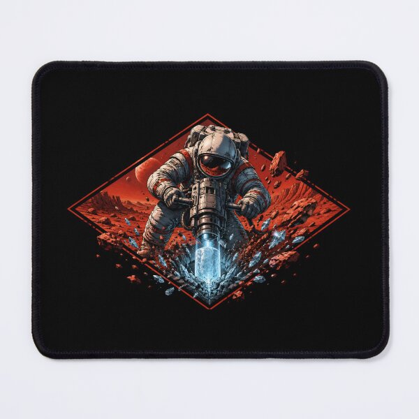 Item preview, Mars Ice Miner Astronaut Sci-Fi Graphic designed and sold by Fenay Designs.