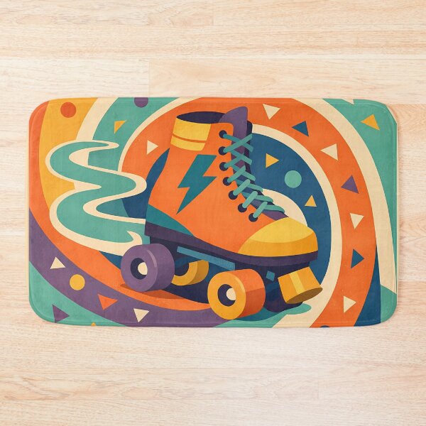 Item preview, Colourful Memphis Roller Skate Illustration designed and sold by InkSmithery.