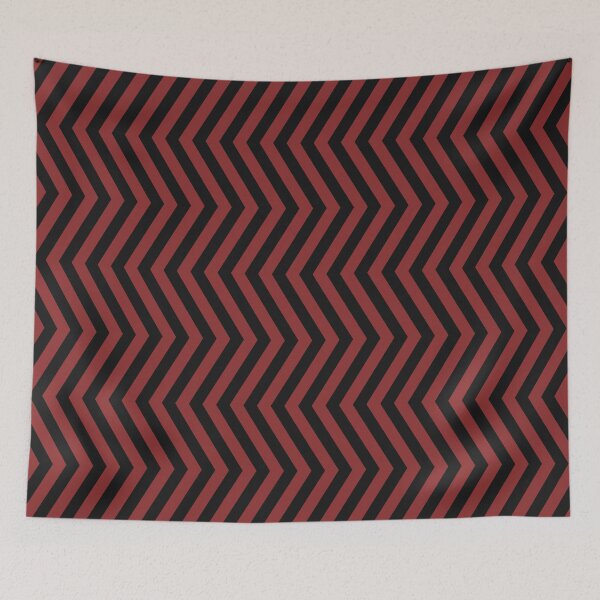 Item preview, Brick Red And Black Chevron Zigzag Pattern designed and sold by pattern-archive.