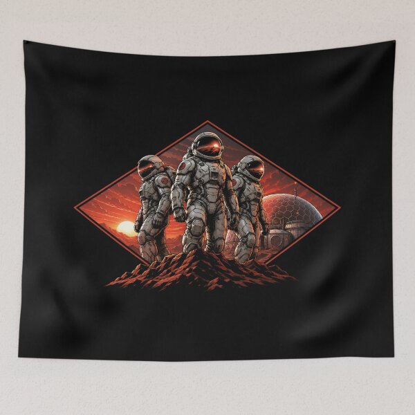 Item preview, Mars Colony Astronaut Team Sci-Fi Graphic designed and sold by Fenay Designs.