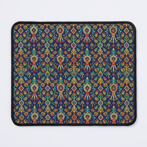 Item preview, Vibrant Folk Art Floral and Geometric Textile Pattern designed and sold by warayut.