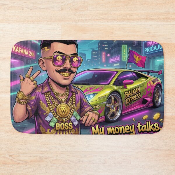 Item preview, Balkan King Money Talks Luxury Streetwear designed and sold by LowBattery Social Club.