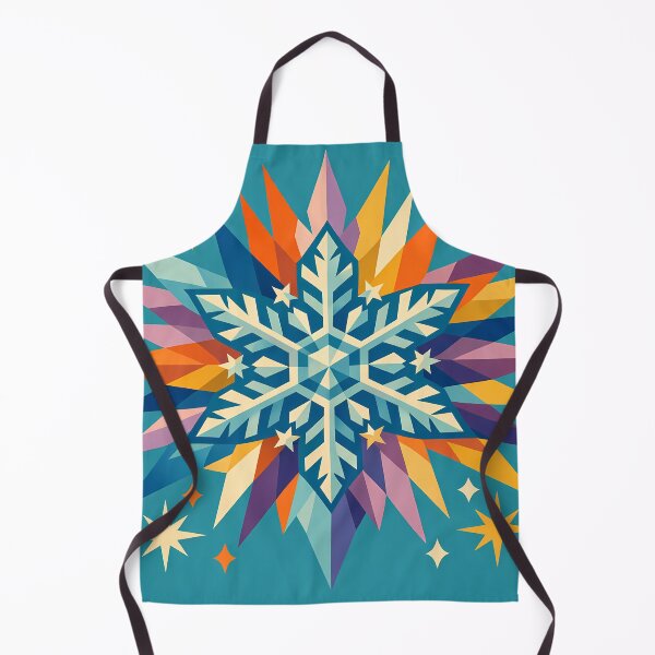 Item preview, Colourful Geometric Snowflake with Starbursts designed and sold by InkSmithery.