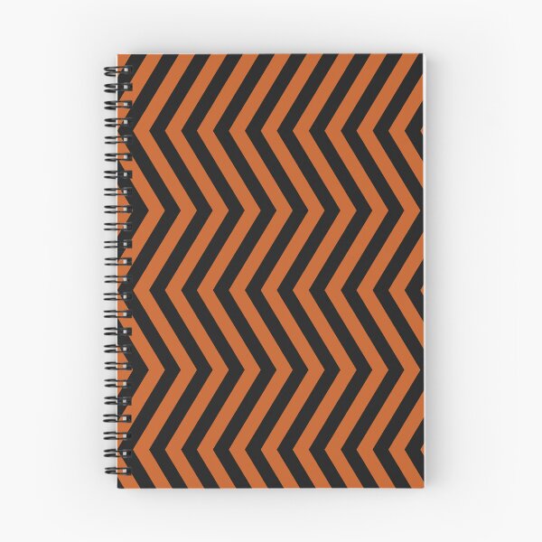Item preview, Burnt Orange And Black Chevron Zigzag Pattern designed and sold by pattern-archive.