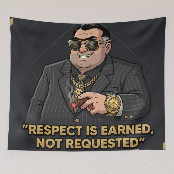 Item preview, Respect Is Earned Mafia Boss Capo designed and sold by LowBattery Social Club.