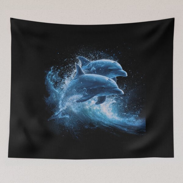 Item preview, Leaping Dolphins designed and sold by Chromatica Huevault.
