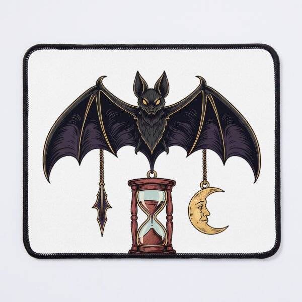 Item preview, Bat Hourglass Bookend Gift designed and sold by IllumeInk.