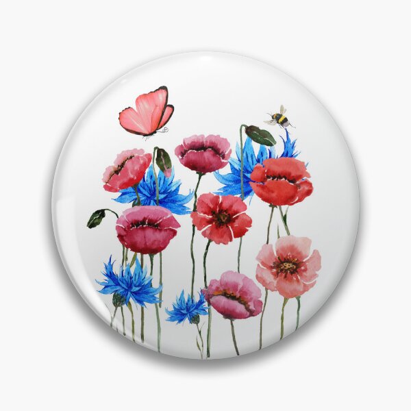 Item preview, Wild Poppies And Cornflowers. designed and sold by Dinasshop.