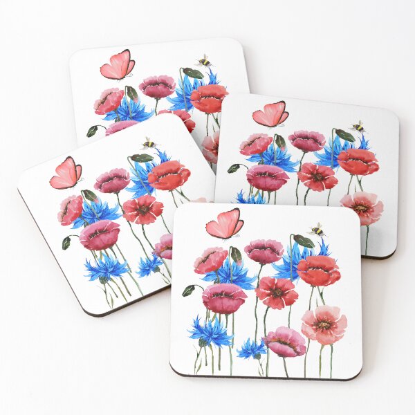 Item preview, Wild Poppies And Cornflowers. designed and sold by Dinasshop.