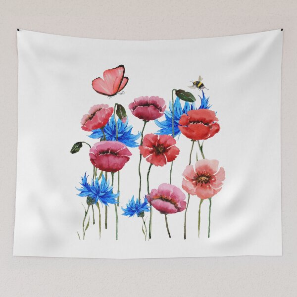 Item preview, Wild Poppies And Cornflowers. designed and sold by Dinasshop.