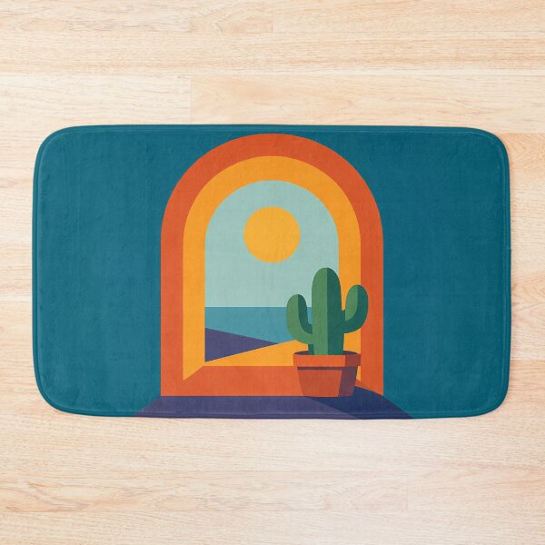 Item preview, Minimal Desert Arch with Potted Cactus and Sun designed and sold by InkSmithery.