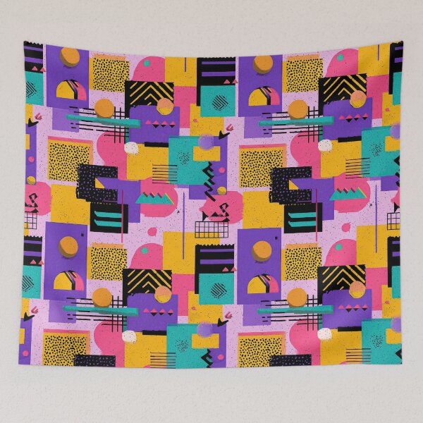 Item preview, 80s and 90s Retro Pop Pattern designed and sold by AeonAcademy.