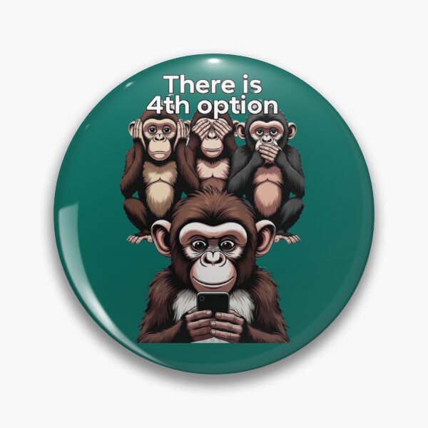 Item preview, There Is a 4th Option – Funny Monkey Smartphone Meme designed and sold by +48574178623.