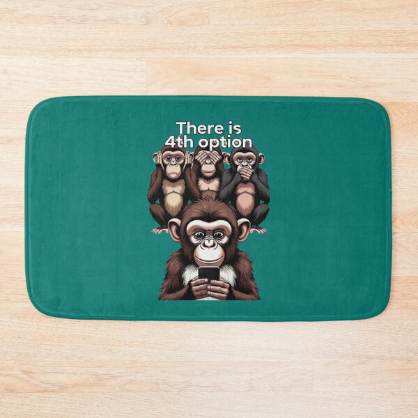 Item preview, There Is a 4th Option – Funny Monkey Smartphone Meme designed and sold by +48574178623.