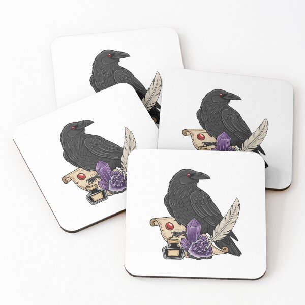 Item preview, Amethyst Crystal Raven Quill and Ink Bottle Gift designed and sold by IllumeInk.