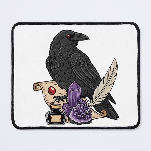 Item preview, Amethyst Crystal Raven Quill and Ink Bottle Gift designed and sold by IllumeInk.