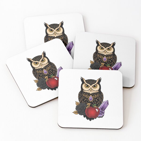 Item preview, Amethyst Crystal Owl Apple Gift designed and sold by IllumeInk.