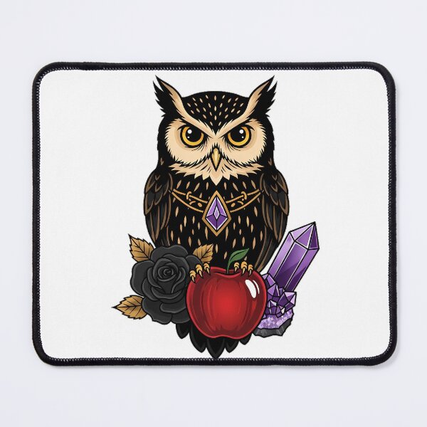 Item preview, Amethyst Crystal Owl Apple Gift designed and sold by IllumeInk.