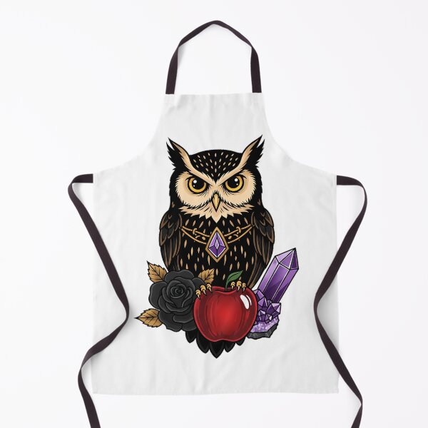Item preview, Amethyst Crystal Owl Apple Gift designed and sold by IllumeInk.