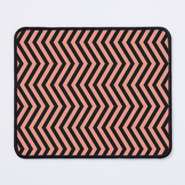 Item preview, Coral And Black Chevron Zigzag Pattern designed and sold by pattern-archive.