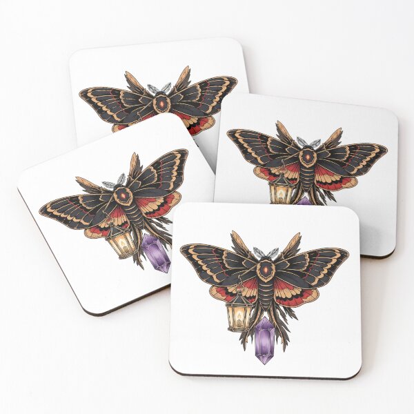 Item preview, Amethyst Crystal Moth Library Lantern Gift designed and sold by IllumeInk.