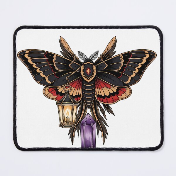Item preview, Amethyst Crystal Moth Library Lantern Gift designed and sold by IllumeInk.