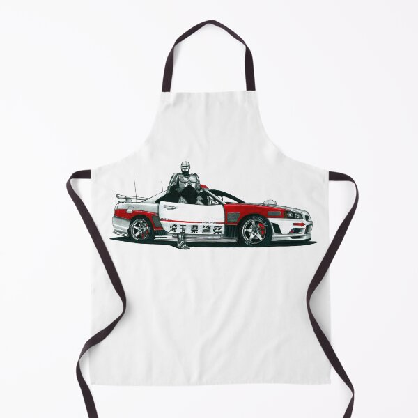 Item preview, Exclusive drawing legendary jdm sci-fi police sport car Skyline GTR R34 and robot driver designed and sold by Cars23.