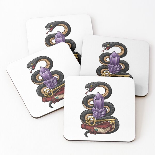 Item preview, Amethyst Crystal Serpent Brass Key and Book Gift designed and sold by IllumeInk.