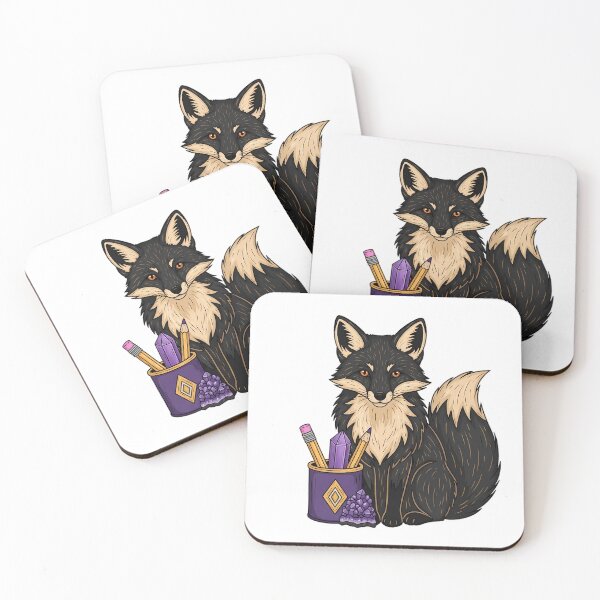 Item preview, Amethyst Crystal Fox Violet Pencil Cup Gift designed and sold by IllumeInk.