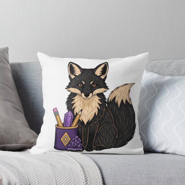 Item preview, Amethyst Crystal Fox Violet Pencil Cup Gift designed and sold by IllumeInk.