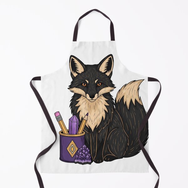 Item preview, Amethyst Crystal Fox Violet Pencil Cup Gift designed and sold by IllumeInk.