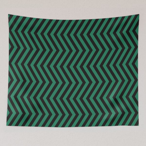 Item preview, Green And Black Chevron Zigzag Pattern designed and sold by pattern-archive.