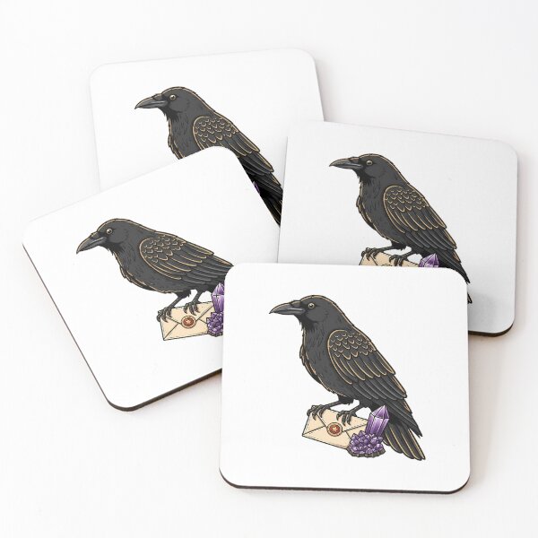 Item preview, Amethyst Crystal Crow Sealed Blank Letter Gift designed and sold by IllumeInk.