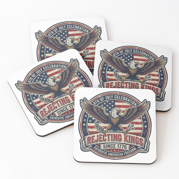 Item preview, Patriotic American Freedom Rejecting Kings Since 1776 T-Shirt designed and sold by MerchlyMike.