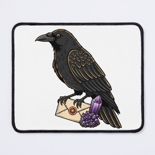 Item preview, Amethyst Crystal Crow Sealed Blank Letter Gift designed and sold by IllumeInk.