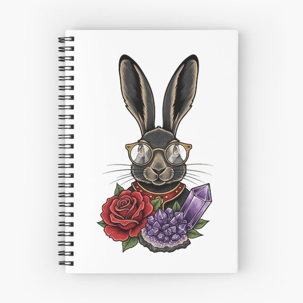 Item preview, Amethyst Crystal Hare Reading Glasses and Rose Gift designed and sold by IllumeInk.