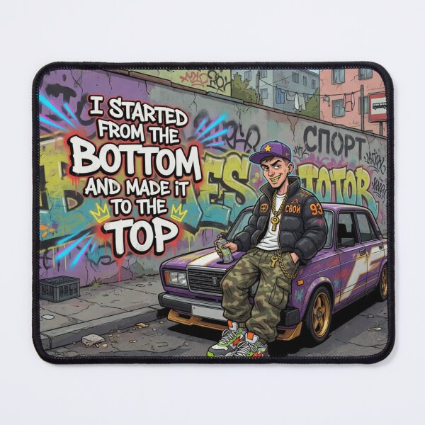 Item preview, Started From The Bottom Streetwear Hustle designed and sold by LowBattery Social Club.