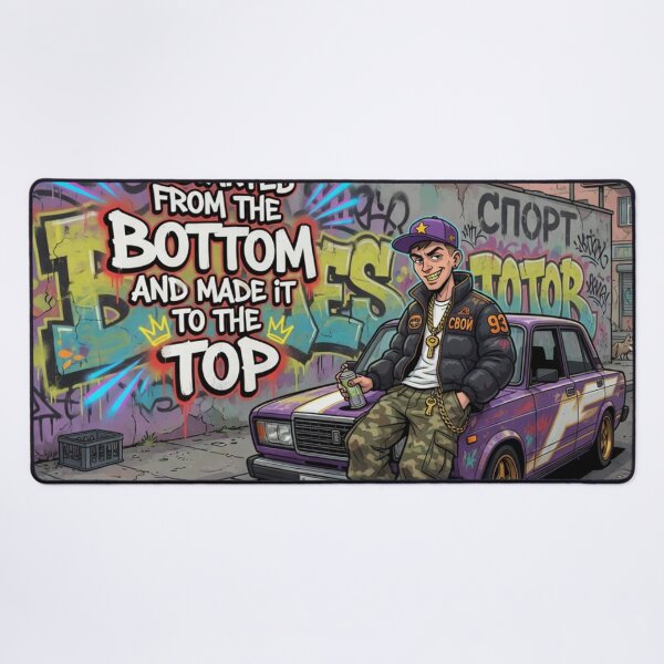 Item preview, Started From The Bottom Streetwear Hustle designed and sold by LowBattery Social Club.