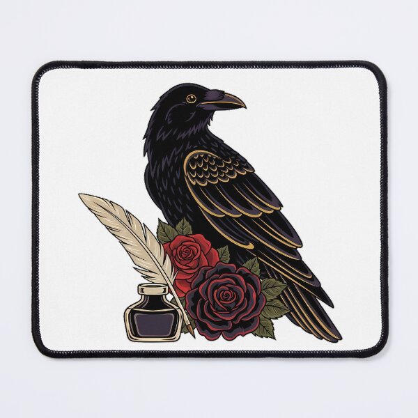 Item preview, Raven Velvet Ribbon Quill and Ink Bottle Gift designed and sold by IllumeInk.