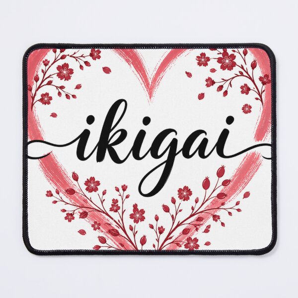 Item preview, Ikigai Heart Art – Mindfulness & Life Purpose Aesthetic designed and sold by EarthSoftSound.