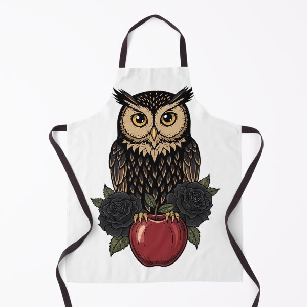 Item preview, Owl Velvet Ribbon Apple Gift designed and sold by IllumeInk.