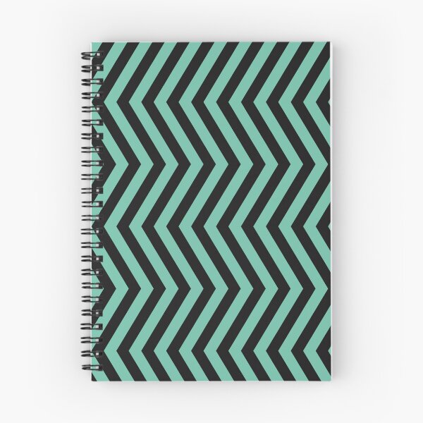 Item preview, Pastel Green And Black Chevron Zigzag Pattern designed and sold by pattern-archive.