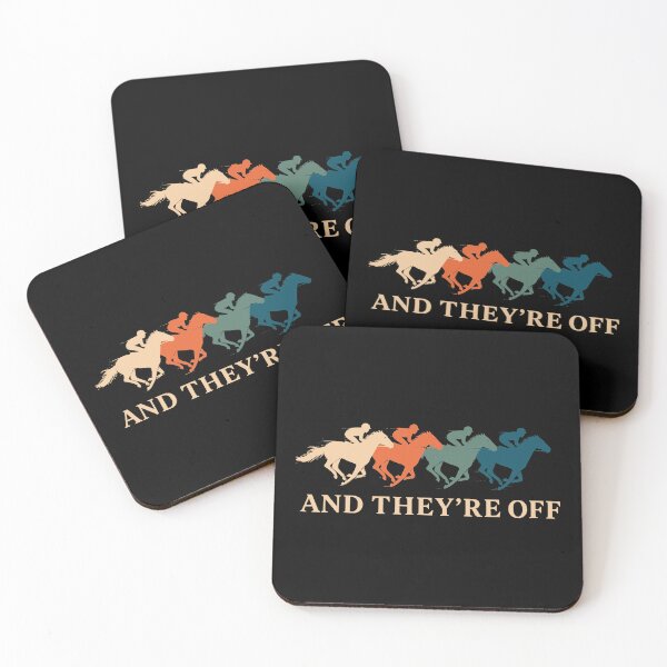 Item preview, And They’re Off Horse Racing Vintage Jockey Graphic designed and sold by JackCurtis1991.