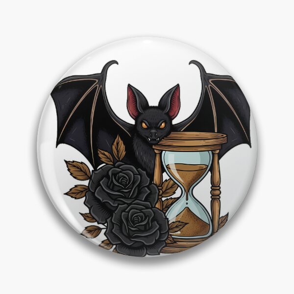 Item preview, Bat Velvet Ribbon Hourglass Bookend Gift designed and sold by IllumeInk.