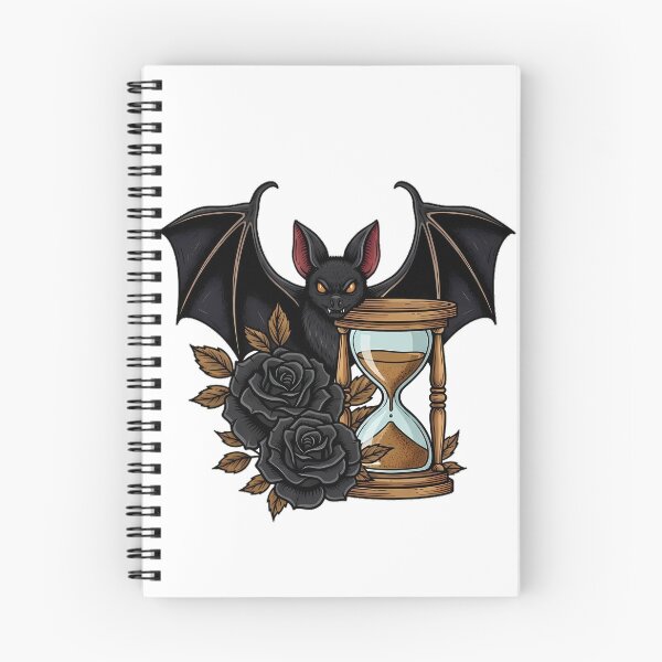 Item preview, Bat Velvet Ribbon Hourglass Bookend Gift designed and sold by IllumeInk.