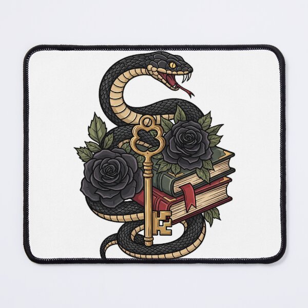 Item preview, Serpent Velvet Ribbon Brass Key and Book Gift designed and sold by IllumeInk.