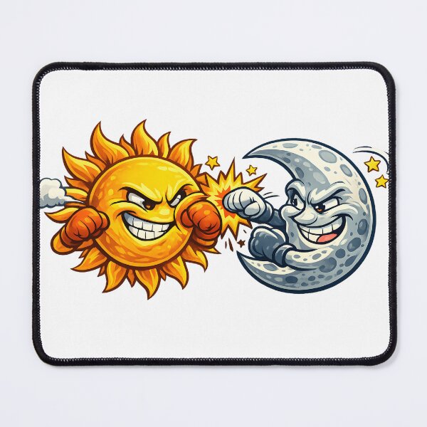 Item preview, the sun and the moon are fighting each other designed and sold by Troll Art & Delete.