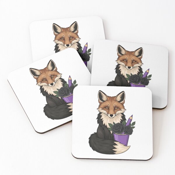 Item preview, Fox Velvet Ribbon Violet Pencil Cup Gift designed and sold by IllumeInk.