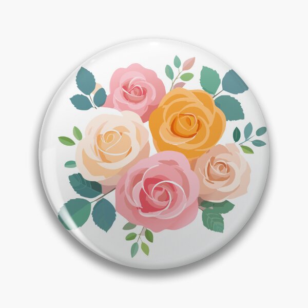 Item preview, Cream and Pink Roses Botanical Design designed and sold by vonalvarazs.